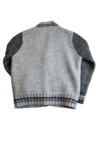 Scotch Shrunk Cardigan, Grey and charcoal, 7