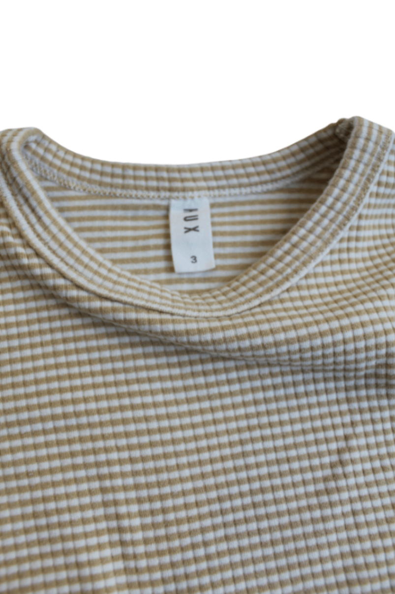 HUX Long-Sleeve T-Shirt, Beige and White, 3