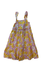 Milkshake Dress, Pink Yellow Flowers, 4