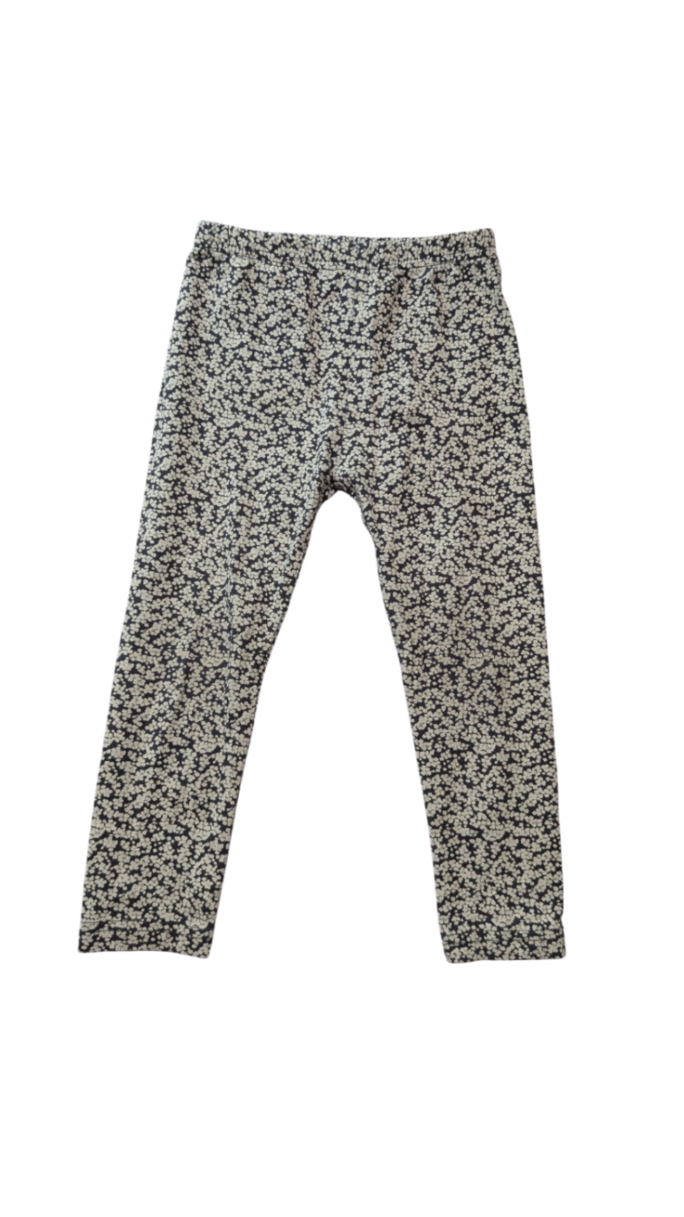 Jamie Kay Leggings, Dark Grey w White Flowers, 3