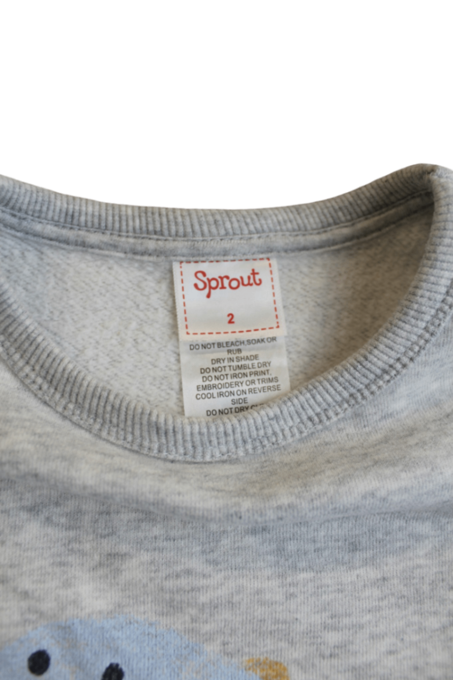 Sprout Jumper, Grey, 2