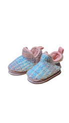 Kip & Co Slippers, Blue Pink Plaid, EUR 27-28