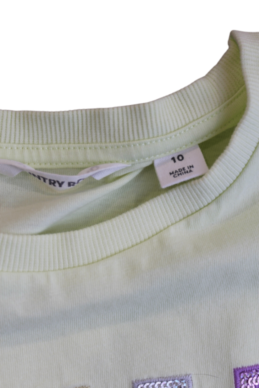 Country Road T-Shirt, Lime, 10