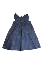 Korango Dress, Navy blue with gold polka dots, 2