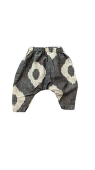 Carlie Ballard Baby Pants, Grey and cream, 0-3M
