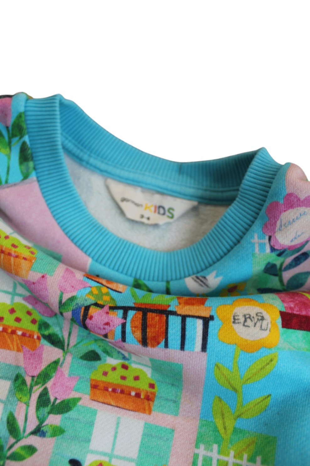 Gorman Kids Dress, Turquoise Multicolour, 3-4
