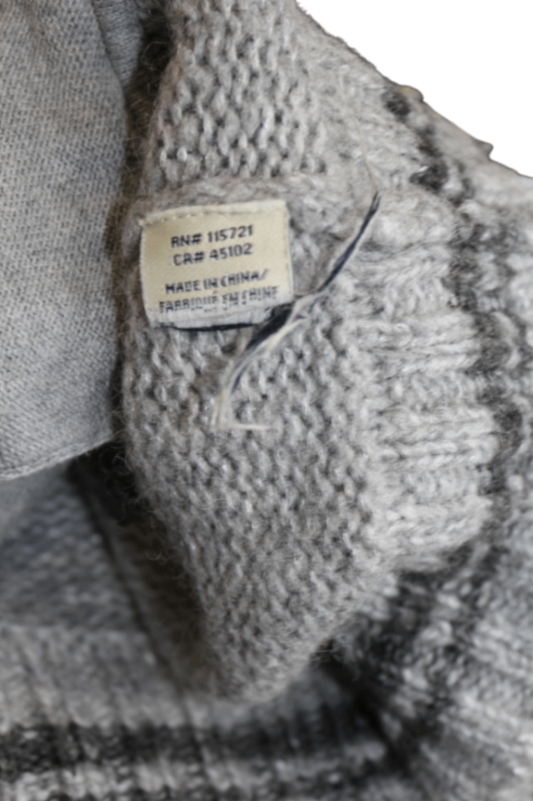 Scotch Shrunk Cardigan, Grey and charcoal, 7