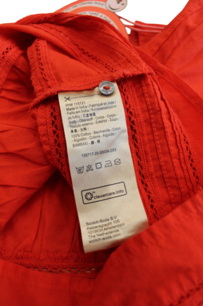 Scotch & Soda Blouse, Red, 4
