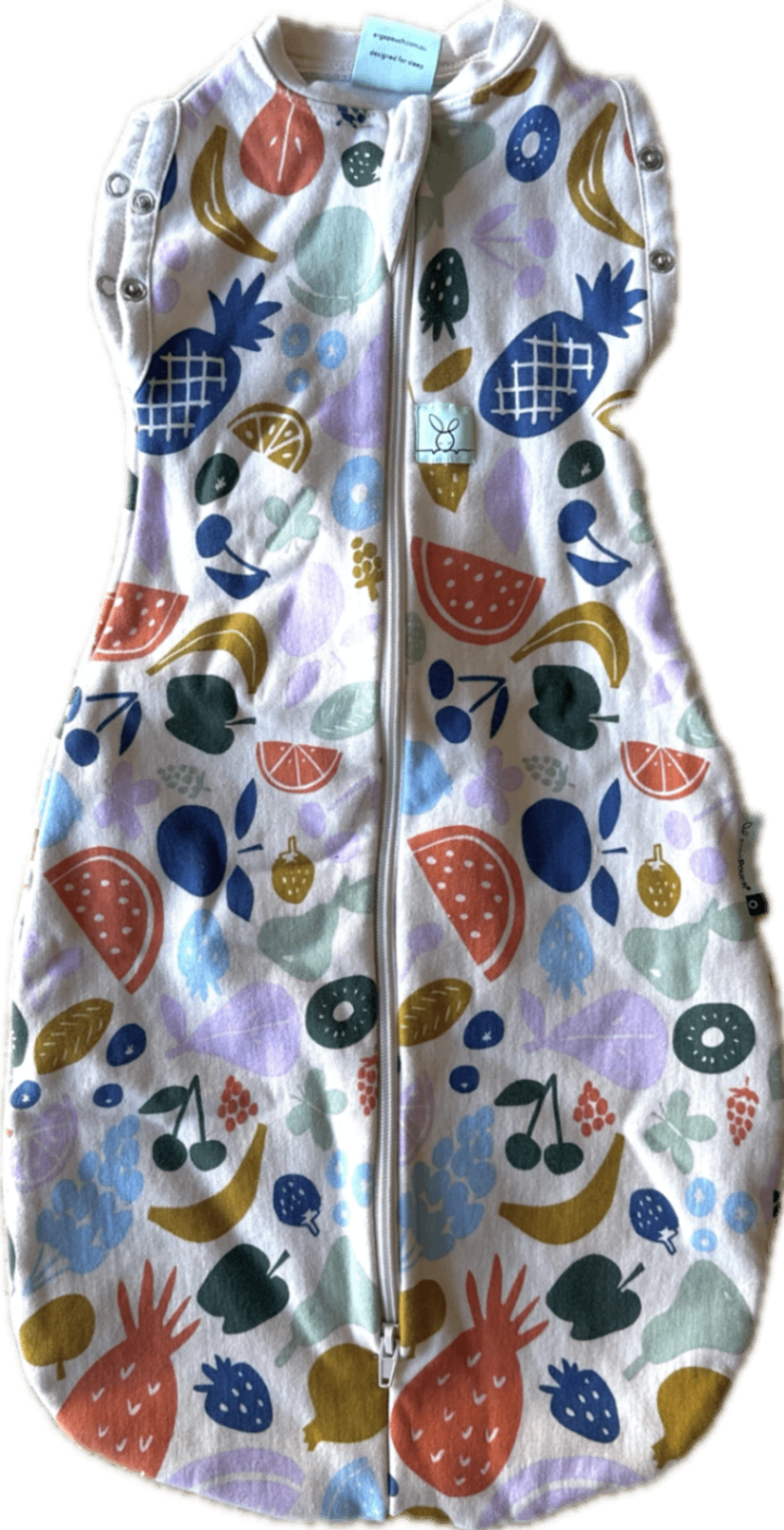ergopouch Sleeping Bag, Cream with multi fruit print, 000