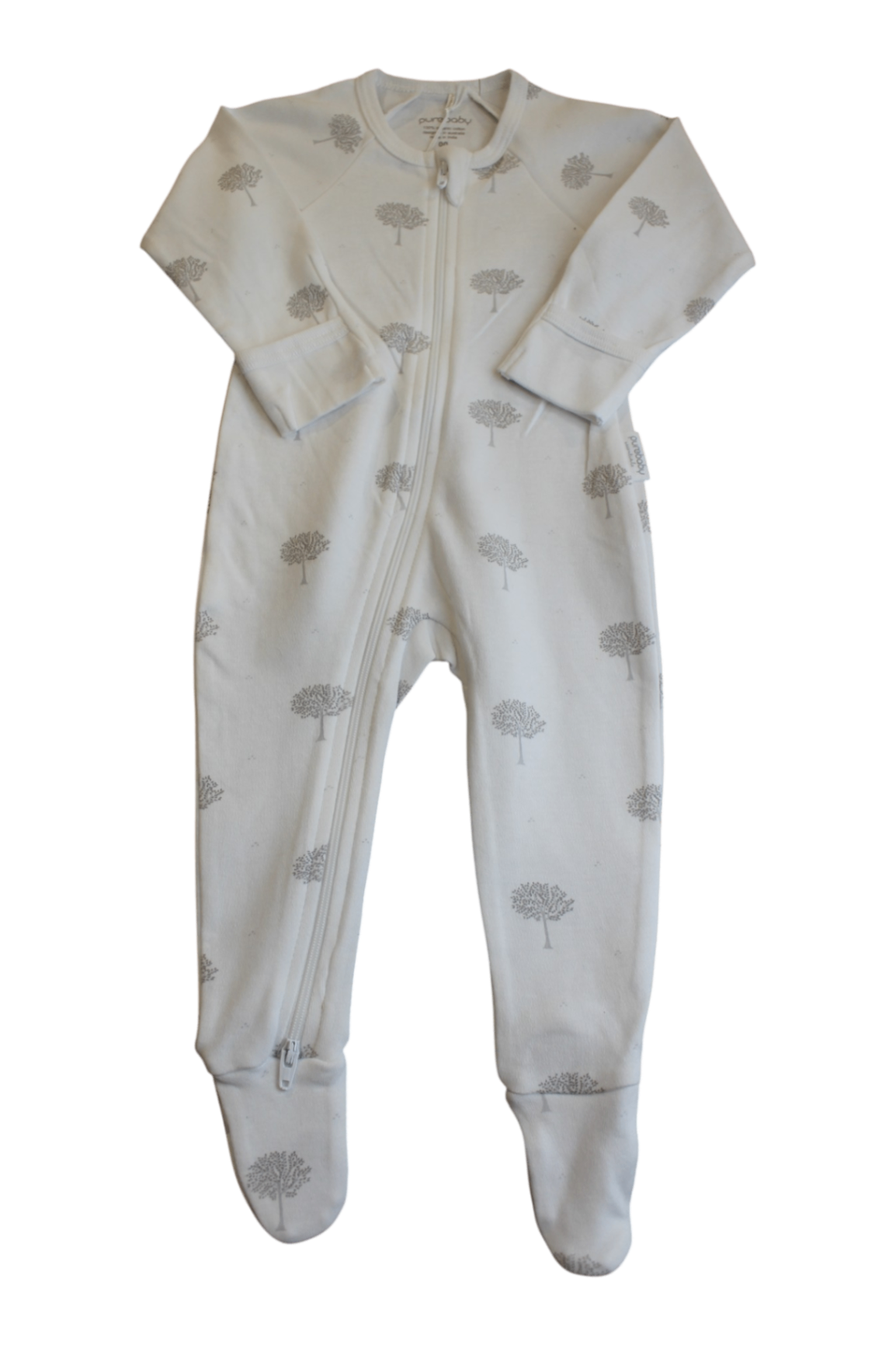 Purebaby Jumpsuit, White, 00