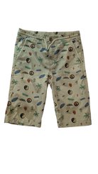 Zara Shorts, Beige with multicolour print, 10