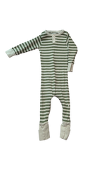 Snugglehunny Jumpsuit, Green and White, 0