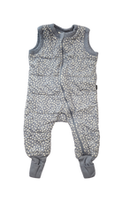 Bonds Sleepsuit, Blue-grey with white polka dots, 0