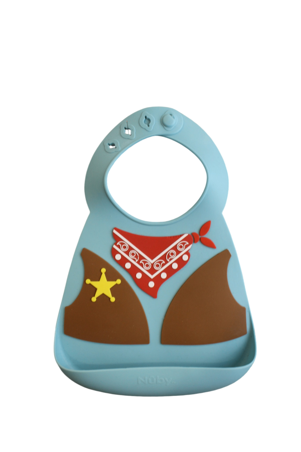 Nuby Bib, Blue, One Size