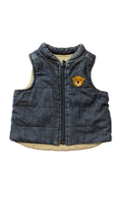 Purebaby Vest, Blue, 000