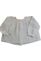 Country Road Blouse, Ivory and pink, 1
