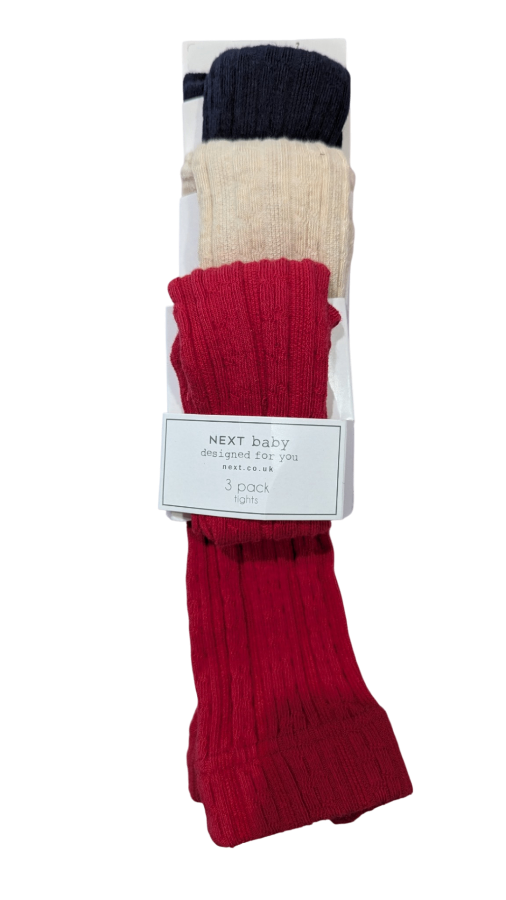 NEXT Tights, Red, navy and cream, Unknown
