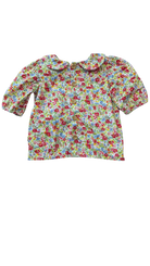 Lacey Lane Shirt, Multicolour floral with red, pink, blue, green and yellow, 2