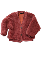Rock Your Kid Cardigan, Burgundy, 2