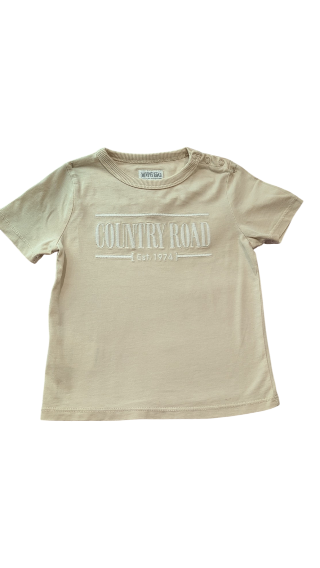 Country Road T-Shirt, Cream, 2