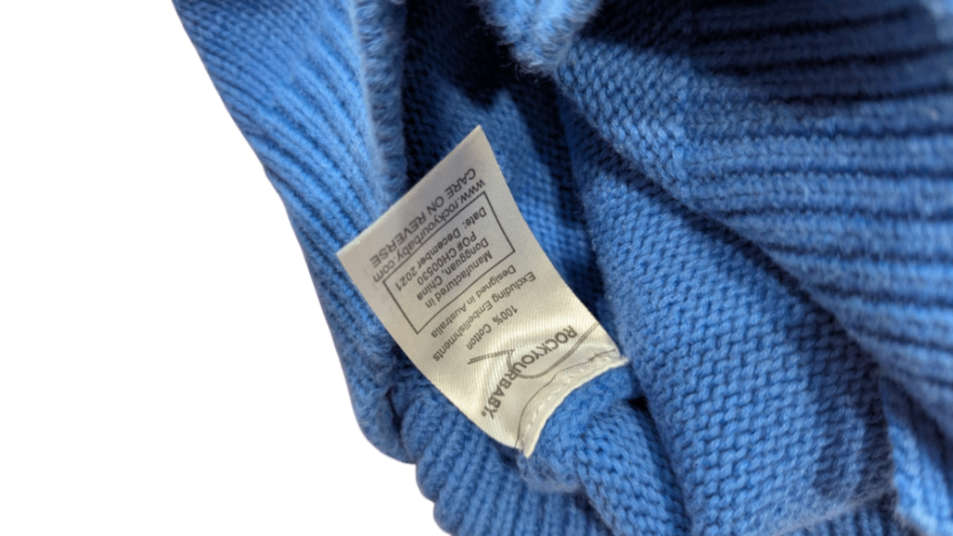Rock Your Kid Cardigan, Blue, 2