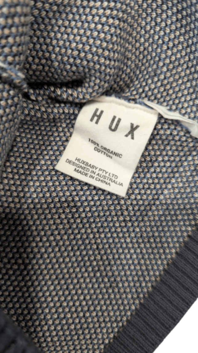 HUX Jumper, Dark Grey and Beige, 2