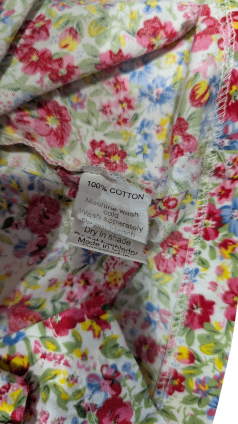 Lacey Lane Shirt, Multicolour floral with red, pink, blue, green and yellow, 2