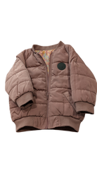 HUXBABY Puffer Jacket, Pink, mauve and brown, 1