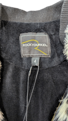 Rock Your Kid Jacket, Beige and Black Leopard Print, 4