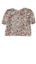 Lacey Lane Shirt, Multicolour floral with red, pink, blue, green and yellow, 2