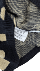 HUX Jumper, Black and beige, 1