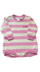 Bonds Bodysuit, Pink and Cream, 2