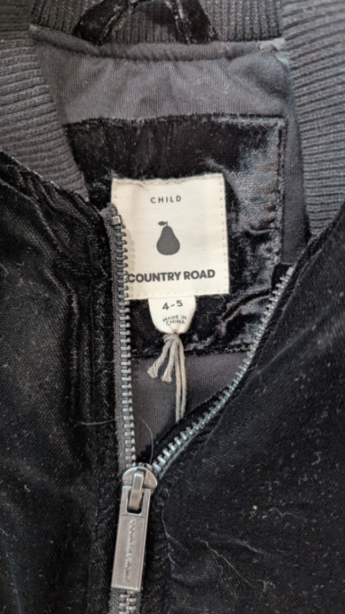Country Road Jacket, Black, 4-5