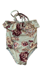 ZIMMERMANN Swimwear, Cream with burgundy, blush and pale blue floral print, 2