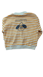Unknown Cardigan, Cream and orange, M