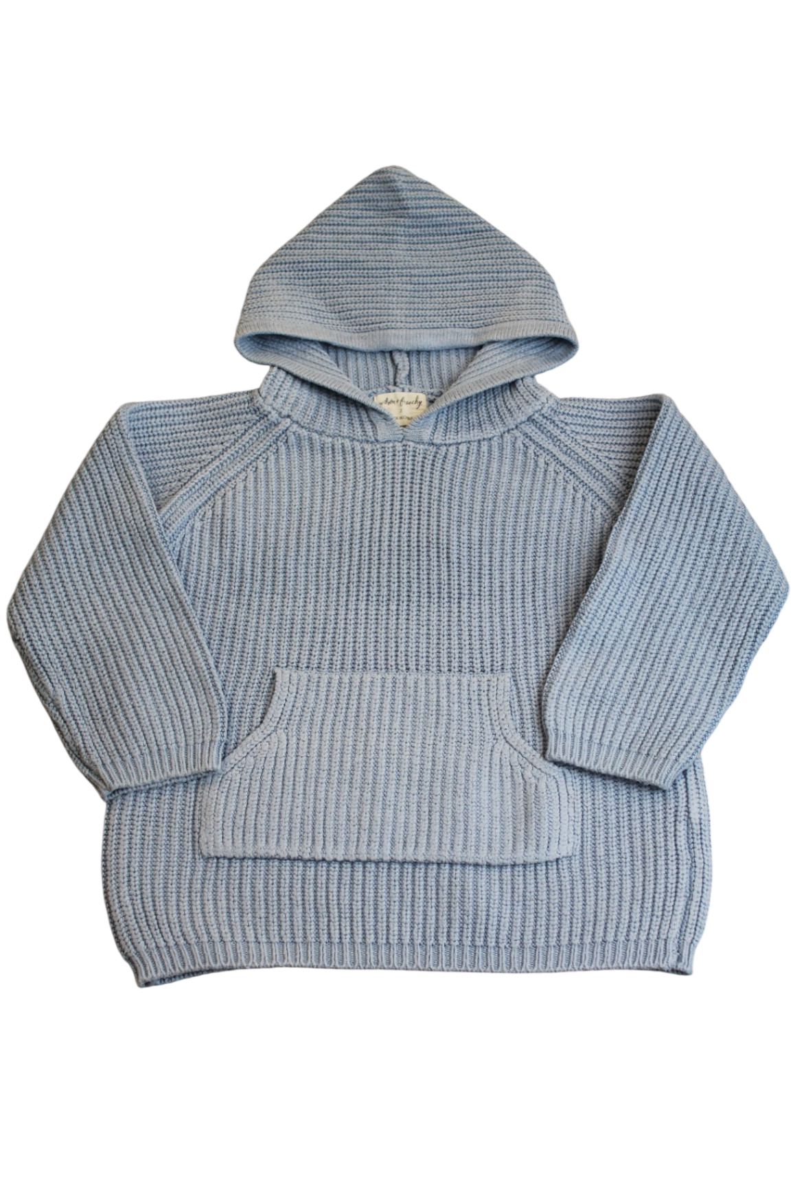 Wilson & Frenchy Knit Hoodie, Blue, 2