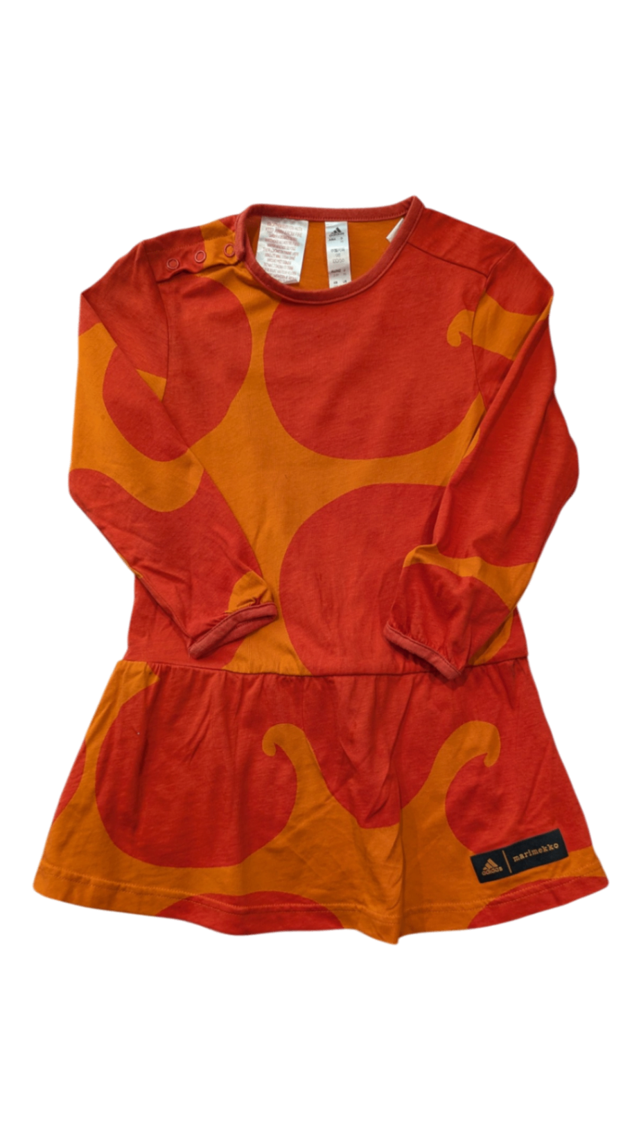 Adidas x Marimekko Dress, Red and Orange, 2-3