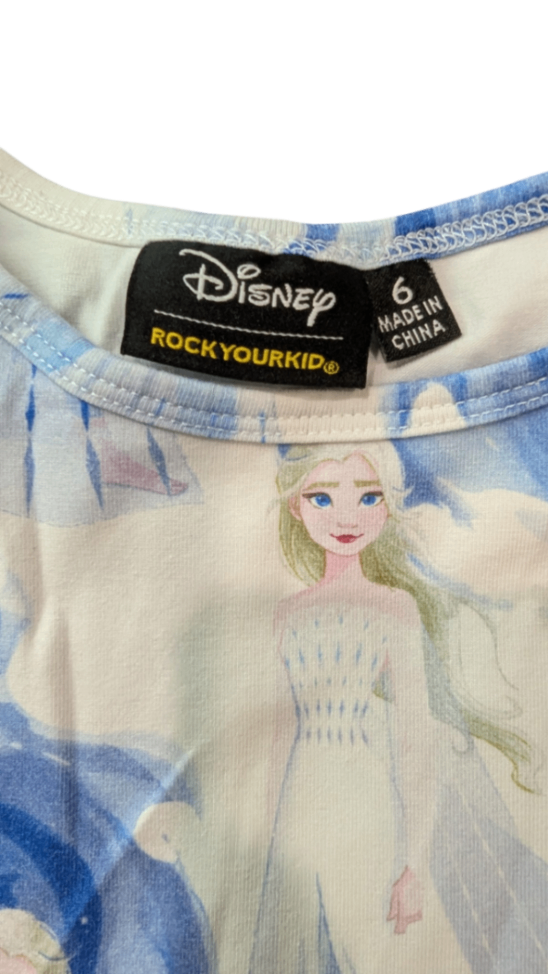 Disney Rock Your Kid Dress, White and blue, 6