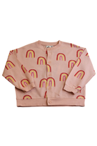 Jelly Mallow Cardigan, Peach with rainbows, 3