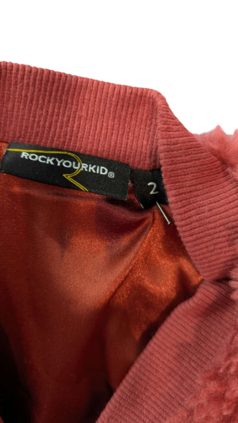 Rock Your Kid Cardigan, Burgundy, 2