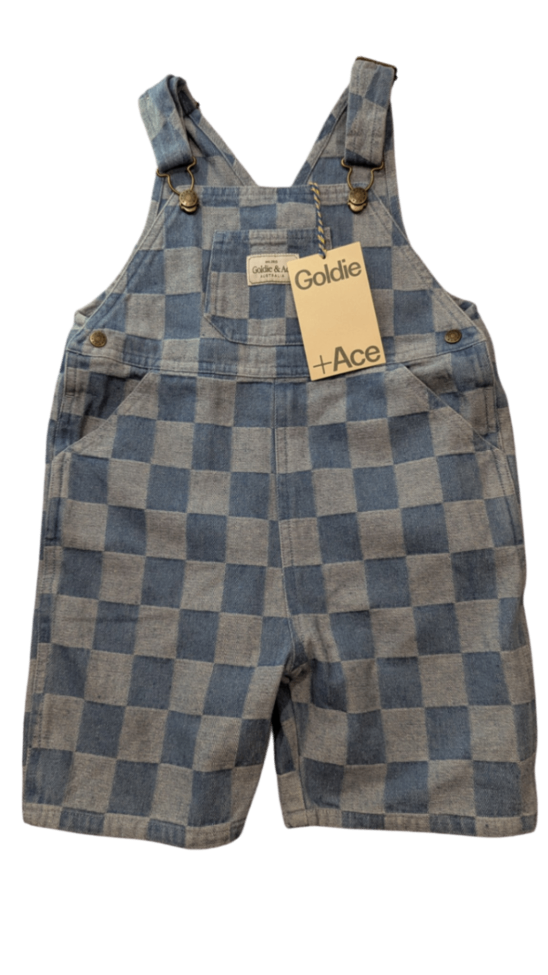 Goldie + Ace Overalls, Blue, 3