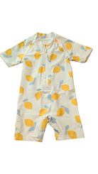 Next Sunsuit, Cream with yellow and light blue print, 2