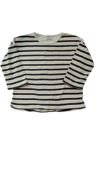 Seed Heritage Long-Sleeve T-Shirt, White and Black, 6-7