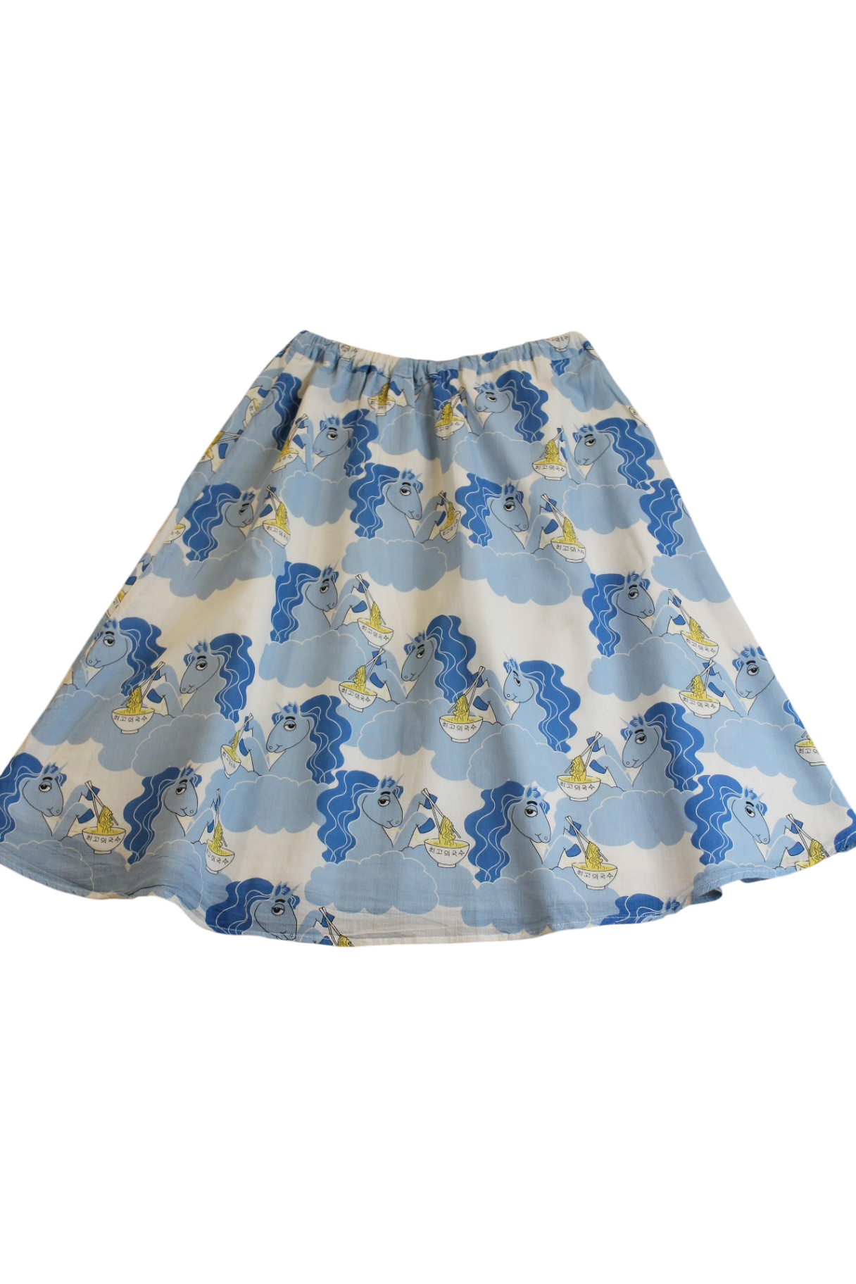 Mini Rodini Skirt, Blue with unicorns, 7