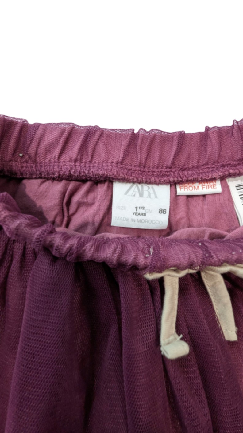Zara Skirt, Burgundy, 1