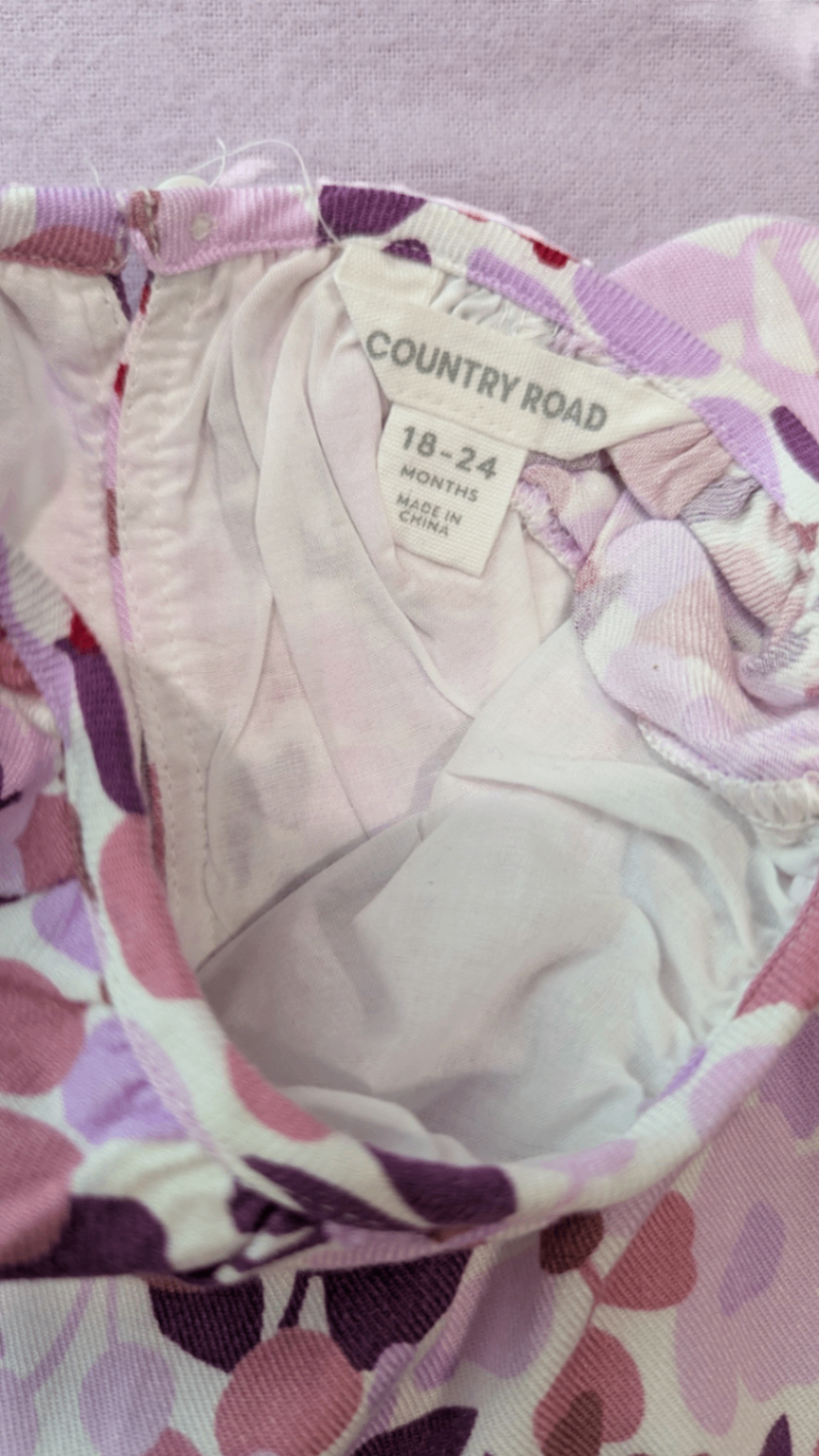 Country Road Dress, Pink and purple floral, 2