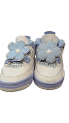 New Balance Sneakers, White and light blue, US 5/EUR 21