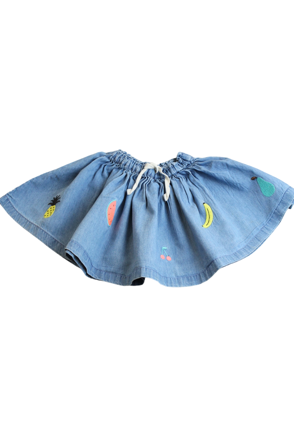 Country Road Skirt, Blue with fruit, 2