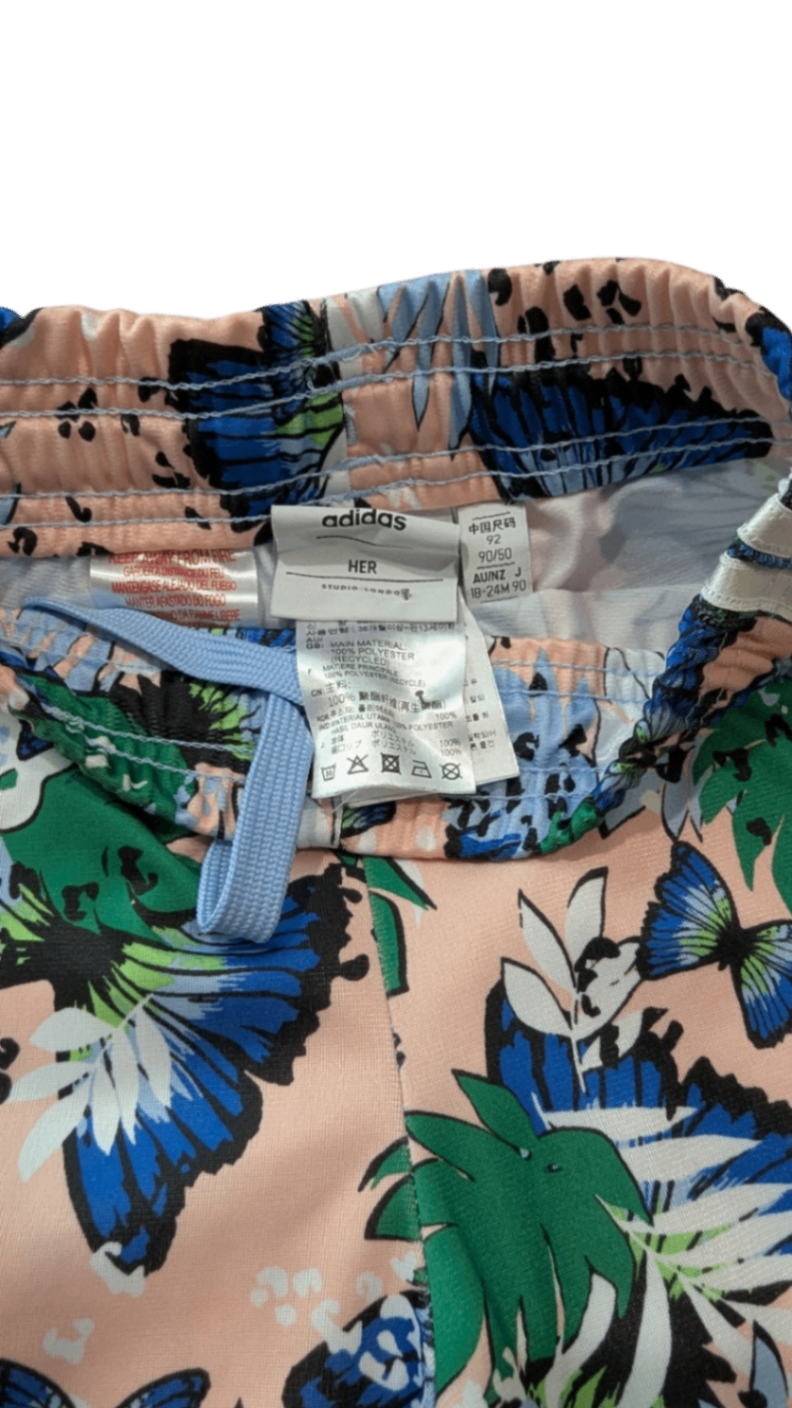 Adidas x Her Pants, Peach multi with blue, green and white, 2