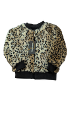 Rock Your Kid Jacket, Beige and Black Leopard Print, 4